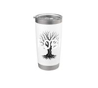 Pregúntame sobre FOBI Miedo a ser incluido Introvertido Vaso térmico de acero inoxidable de doble pared