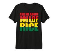 Pregúntame sobre Jollof Rice Cultura Africana Camiseta Premium