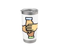 Pregúntame sobre la cohesión - Amor Paz Unidad Respeto Vaso térmico de acero inoxidable de doble pared