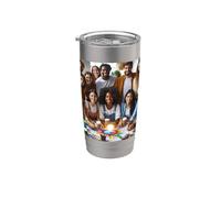 Pregúntame sobre la cohesión - Amor Paz Unidad Respeto Vaso térmico de acero inoxidable de doble pared