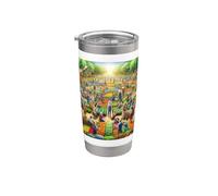 Pregúntame sobre la cohesión - Amor Paz Unidad Respeto Vaso térmico de acero inoxidable de doble pared