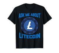 Pregúntame sobre Litecoin Blockchain Criptomoneda Litecoin LTC Camiseta