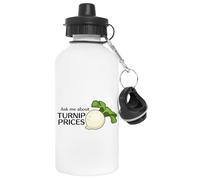 Pregúntame Sobre Los Precios Del Nabo Botella de Agua Blanco Aluminio