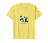 Pregúntame sobre Medicare: Hablo Medicare con fluidez Camiseta, Hombre, Limón, 3XL