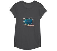 Pregúntame sobre Medicare - Puedo explicártelo Camiseta, Niñas, Jaspeado Oscuro, XS