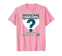 Pregúntame sobre Medicare - ¡Tengo respuestas! Camiseta, Hombre, Rosado, M