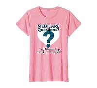 Pregúntame sobre Medicare - ¡Tengo respuestas! Camiseta, Mujer, Rosado, XXL