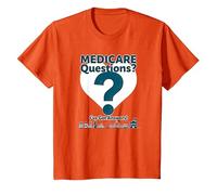 Pregúntame sobre Medicare - ¡Tengo respuestas! Camiseta, Niños, Naranja, 6 años