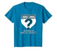 Pregúntame sobre Medicare - ¡Tengo respuestas! Camiseta, Niños, Zafiro, 3 años