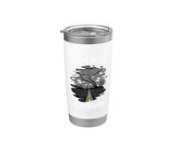 Pregúntame sobre meteorología Tornado Chaser Meteorologist Vaso térmico de acero inoxidable de doble pared