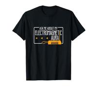 Pregúntame sobre mi Aura electromagnética Funny Theremin Jugadores Camiseta