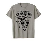 Pregúntame sobre mi cabra - Divertido amante de la cabra de animales de granja Camiseta