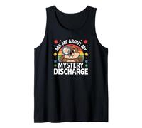 Pregúntame sobre mi descarga misteriosa Mujer vergonzosa Camiseta sin Mangas