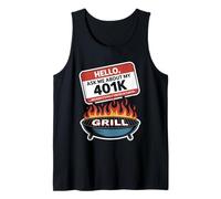Pregúntame sobre mi Día del Trabajo de la Parrilla 401K Camiseta sin Mangas