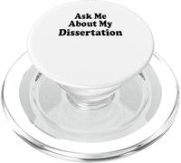 Pregúntame sobre mi disertación Filosofía Doctor Divertido PopSockets PopGrip para MagSafe