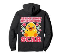 Pregúntame sobre mi Divertido Pato Lindo Intercambio de Aeropuerto Sudadera con Capucha