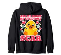 Pregúntame sobre mi Divertido Pato Lindo Intercambio de Aeropuerto Sudadera con Capucha