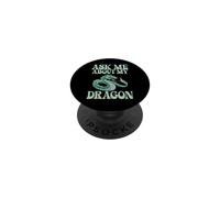 Pregúntame sobre mi Dragón PopSockets PopGrip Adhesivo