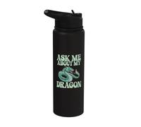 Pregúntame sobre mi Dragón Stainless Steel Insulated Water Bottle