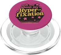 Pregúntame sobre mi hiperfijación Funny Neurodivergente PopSockets PopGrip para MagSafe