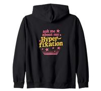 Pregúntame sobre mi hiperfijación Funny Neurodivergente Sudadera con Capucha