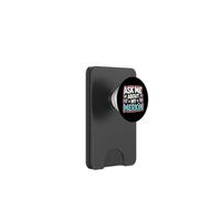 Pregúntame sobre mi iniciador de conversación Divertido Merkin PopSockets PopWallet para MagSafe