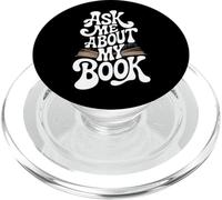 Pregúntame sobre mi libro - Amante divertido de la lectura de ratones de biblioteca PopSockets PopGrip para MagSafe