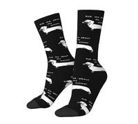 Pregúntame Sobre Mi Perro Salchicha Hombre Mujer Calcetine Deporte Suaves Work Socks Transpirables Calcetine Trabajo Para Uso Diario Tenis Running