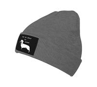 Pregúntame sobre Mi Perro Salchicha Unisex Gorra De Calavera Moderno Gorro De Invierno Elástico Slouch Gorrita para Deporte Ciclismo Esquí