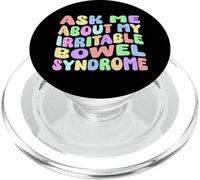 Pregúntame sobre mi síndrome del intestino irritable divertidos regalos de broma de SII PopSockets PopGrip para MagSafe