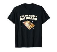 Pregúntame sobre mi tabla Cool French Cuisine Charcuterie Artist Camiseta