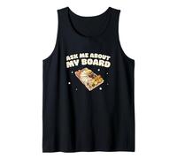 Pregúntame sobre mi tabla Cool French Cuisine Charcuterie Artist Camiseta sin Mangas