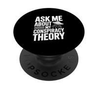 Pregúntame sobre mi teoría de la conspiración Amante OVNI PopSockets PopGrip Adhesivo