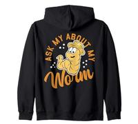 Pregúntame sobre mi Vida de Cultivo de Gusanos Que compostan Gusanos Sudadera con Capucha