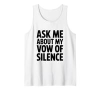 Pregúntame sobre mi Voto de Silencio Camiseta sin Mangas