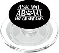 Pregúntame sobre mis abuelos Gato Abuela PopSockets PopGrip para MagSafe