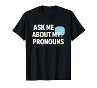 Pregúntame sobre mis pronombres Orgullo inclusivo Camiseta