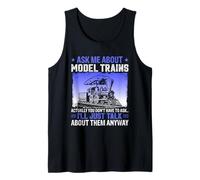 Pregúntame sobre Modelos de Trenes En Realidad, no Tienes Que Preguntar Camiseta sin Mangas