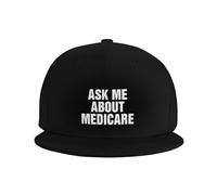 Pregúntame sobre Mujeres Hombres Gorras Deportiva Clásica Gorra De Béisbol Plana Protección Solar Gorras para Deportes Hip Hop Viaje