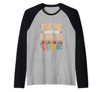 Pregúntame sobre Nuestro Dicho Divertido de Burritos Camiseta Manga Raglan