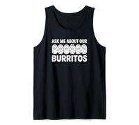 Pregúntame sobre Nuestros Burritos - Funny Nicu Nurse Camiseta sin Mangas
