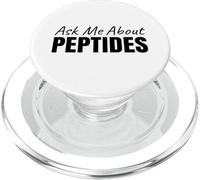Pregúntame sobre Peptides Stack Fitness Biohacker Science Gym PopSockets PopGrip para MagSafe