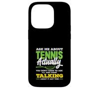 Pregúntame sobre Tennis Actually Jugador de Tenis Carcasa para iPhone 14 Pro