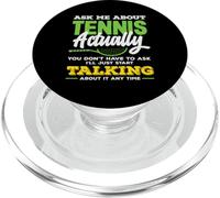 Pregúntame sobre Tennis Actually Jugador de Tenis PopSockets PopGrip para MagSafe