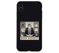 Pregúntame sobre Work Burnout Empleo Corporativo Entorno Carcasa para iPhone XS Max