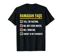 Preguntas frecuentes sobre el Ramadán Lista de verificación Divertida Sí, Estoy ayunando Humor musulmán Camiseta