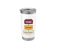 Preguntas sobre sentimientos de ruta del terapeuta Breakthrough Mental Vaso térmico de acero inoxidable de doble pared