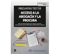 Preguntas test de Acceso a la abogacía y a la procura (EXAMEN 2026) (monografico)