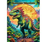 Prehistoric Mandalas: An Adult Coloring Book Featuring Intricate Dinosaur Designs for Stress Relief and Relaxation