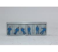 Preiser 10373 Azul Monteures 6 Figuras H0 1:87 Nuevo en OVP